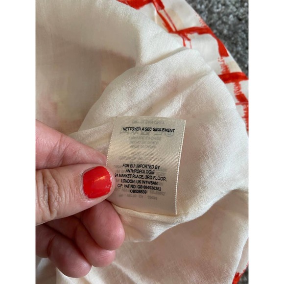 MAEVE Anthropologie County Fair Red Green Skirt Size 0 - Picture 7 of 7